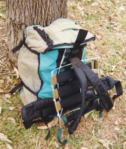hiking and moutaineering backpack frame